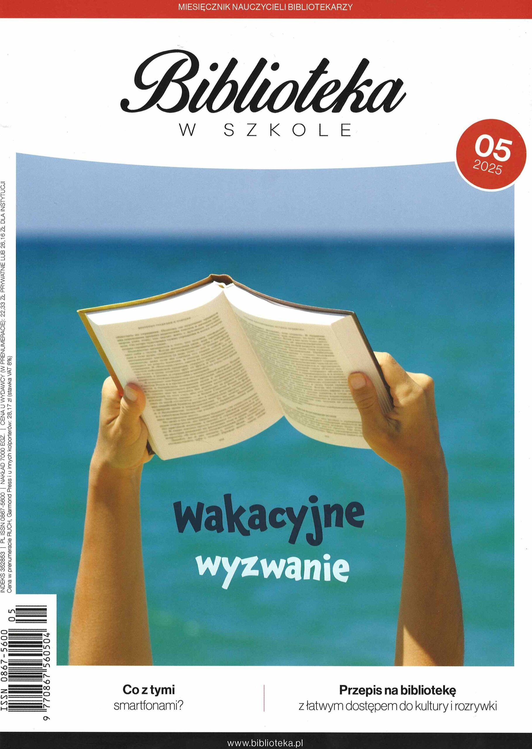 okładka czasopisma Biblioteka w Szkole nr 5/2025