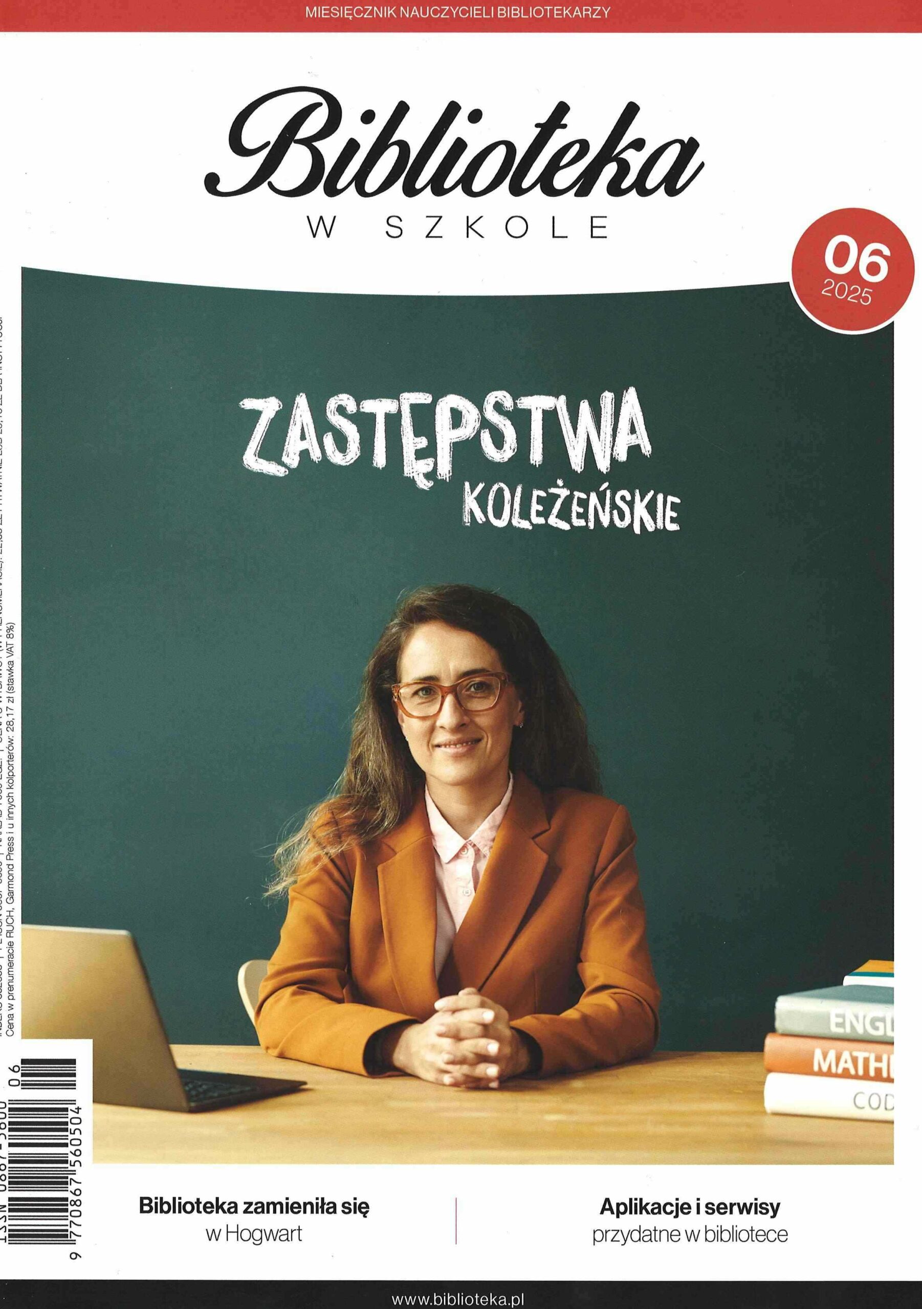 okładka czasopisma Biblioteka w Szkole nr 6/2025