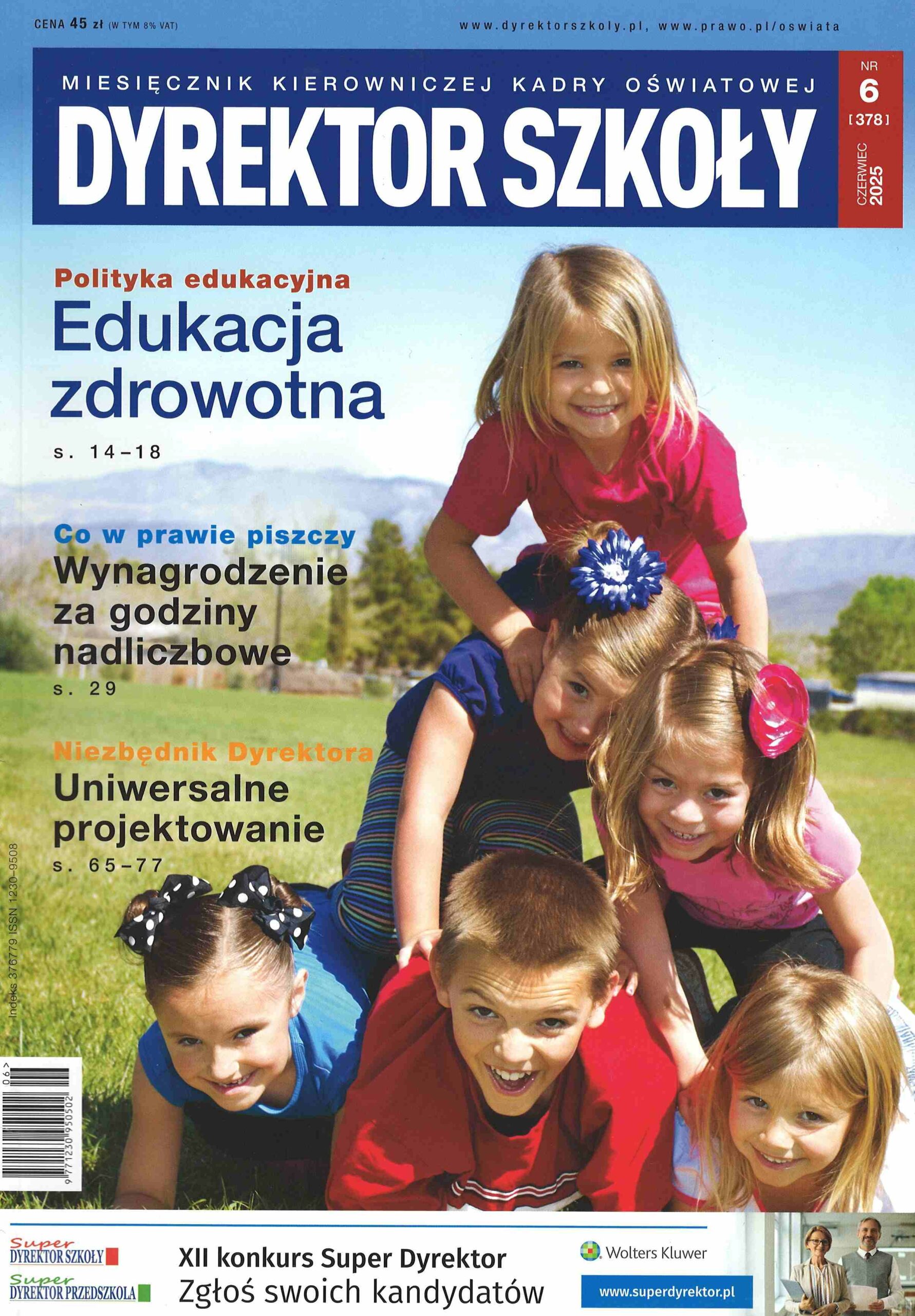 okładka czasopisma Dyrektor Szkoły nr 6/2025