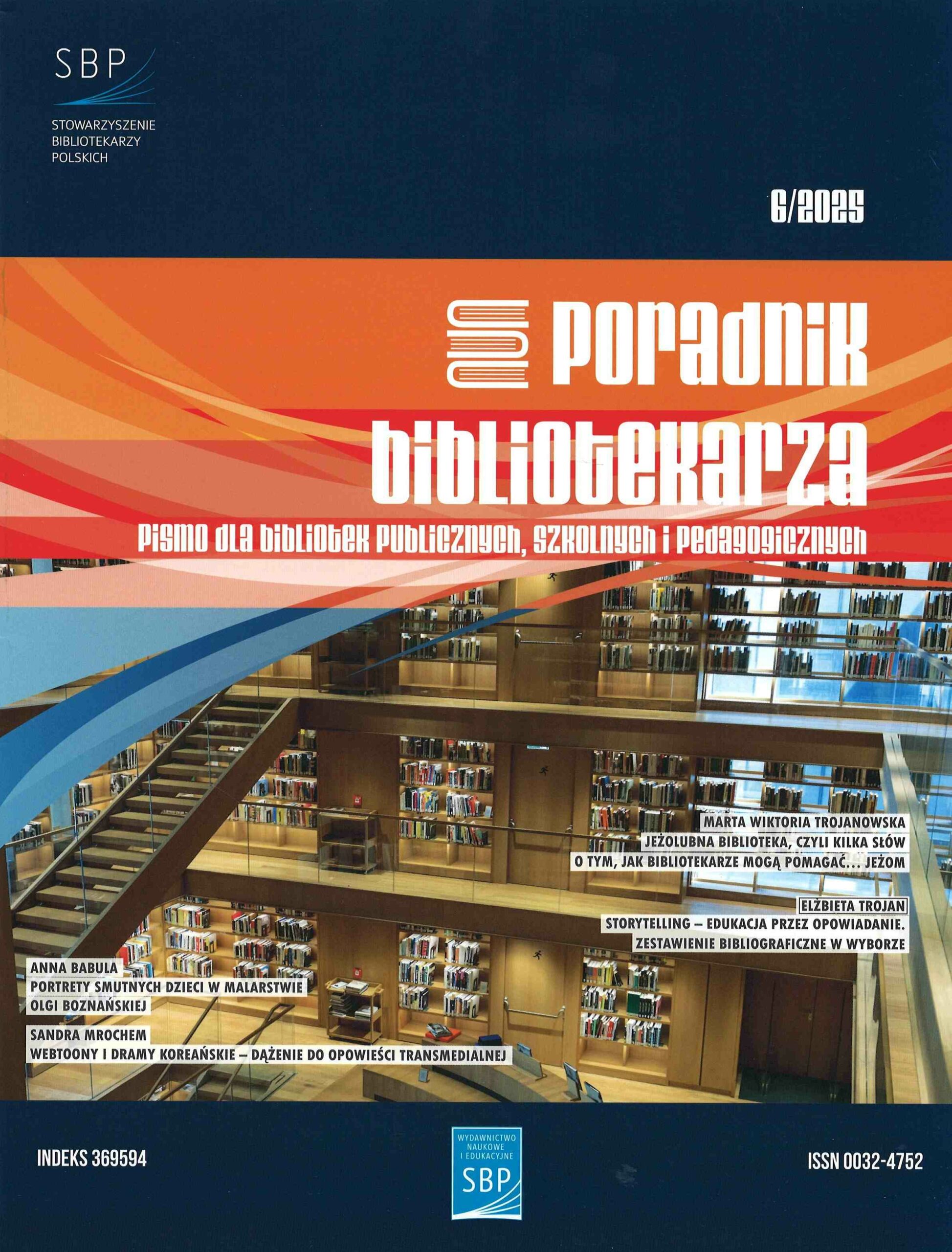 okładka czasopisma Poradnik Bibliotekarza nr 6