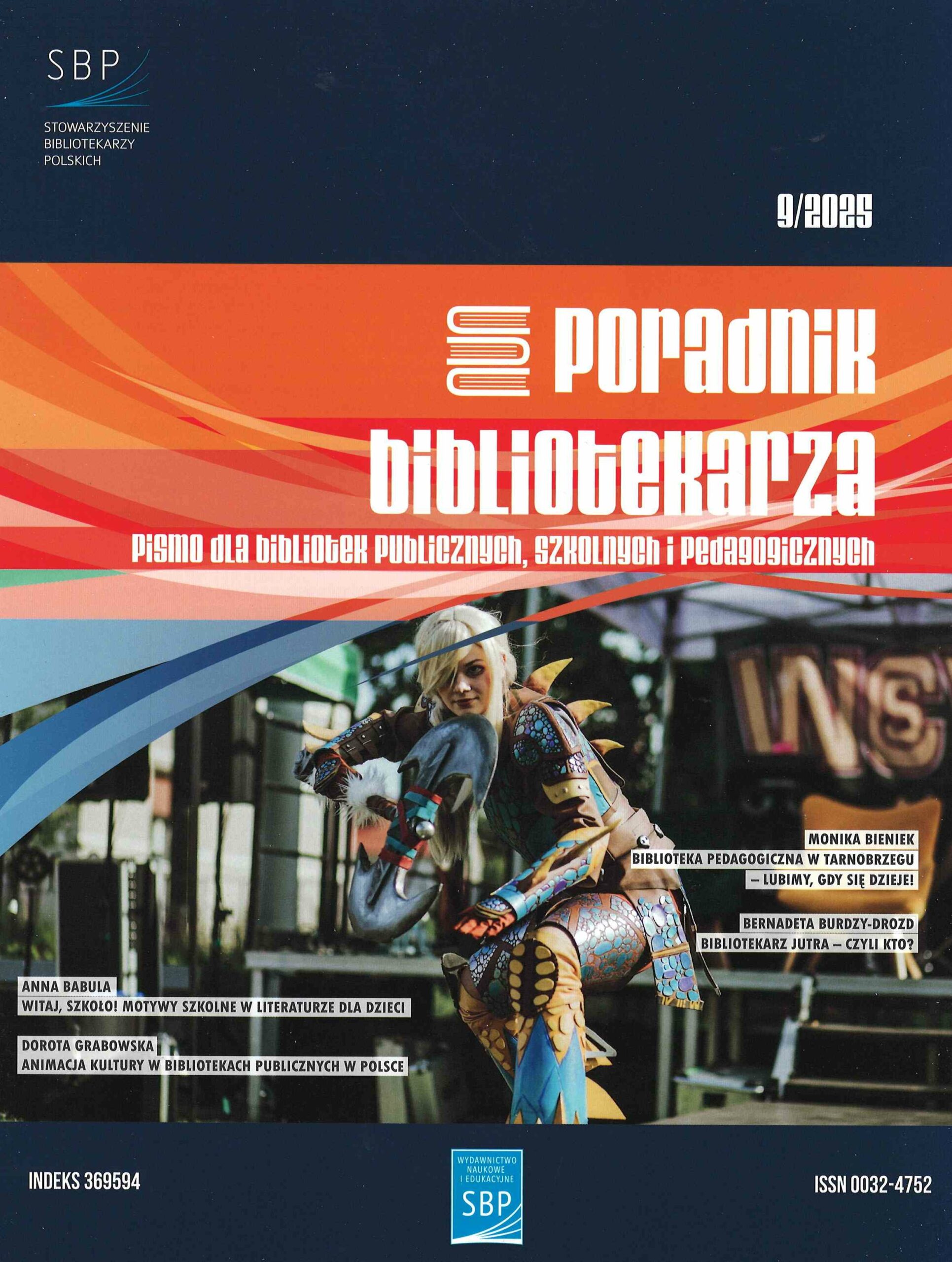 okładka czasopisma Poradnik Bibliotekarza nr 9/2025