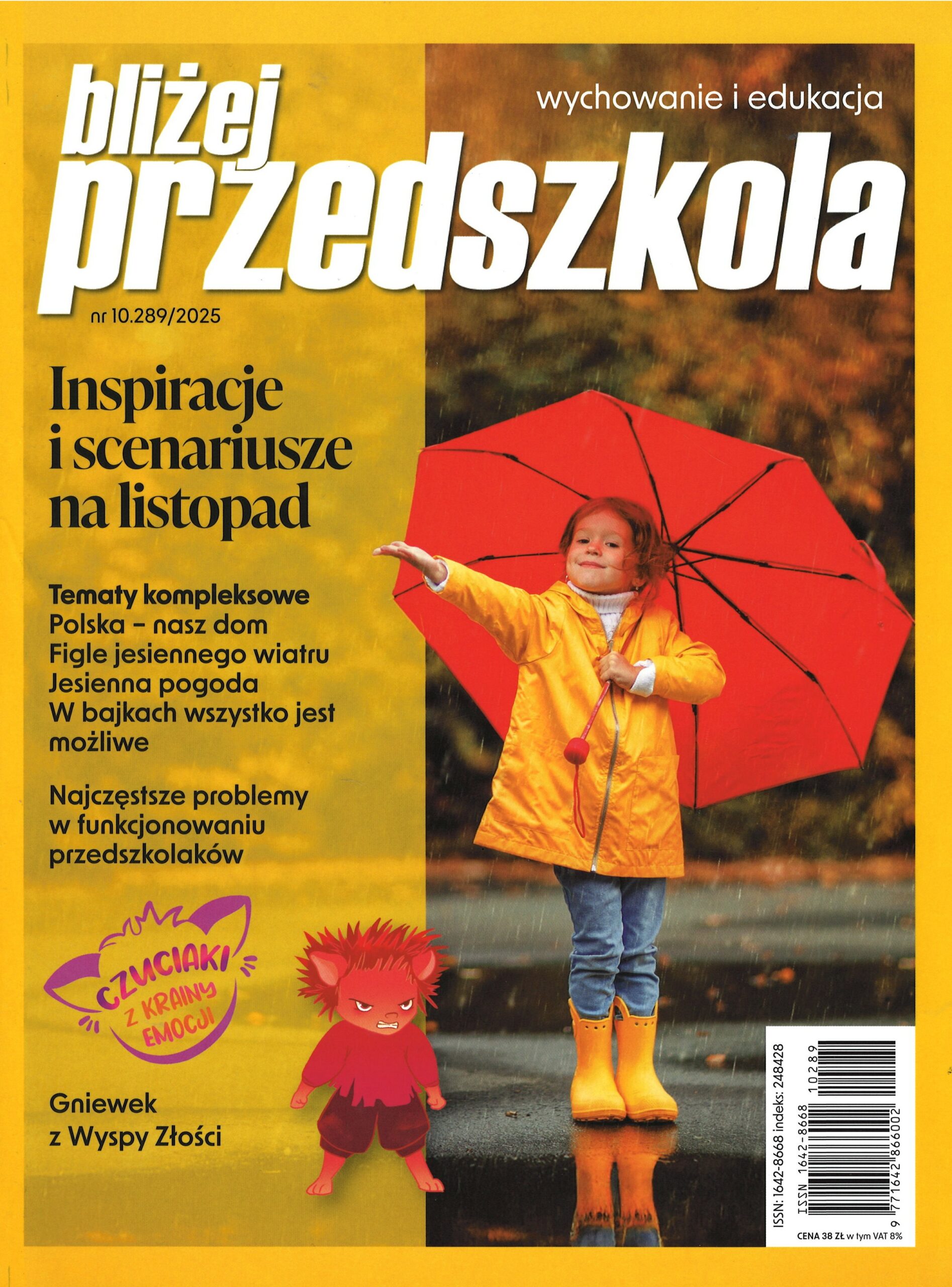 okładka czasopisma Bliżej Przedszkola nr 10/ 025