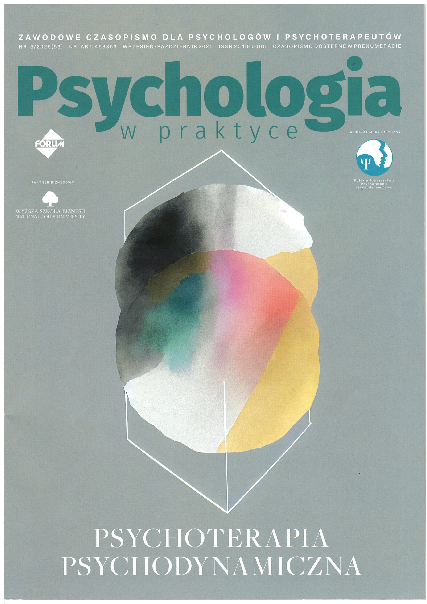 okładka czasopisma Psychologia w Praktyce nr 5/2025