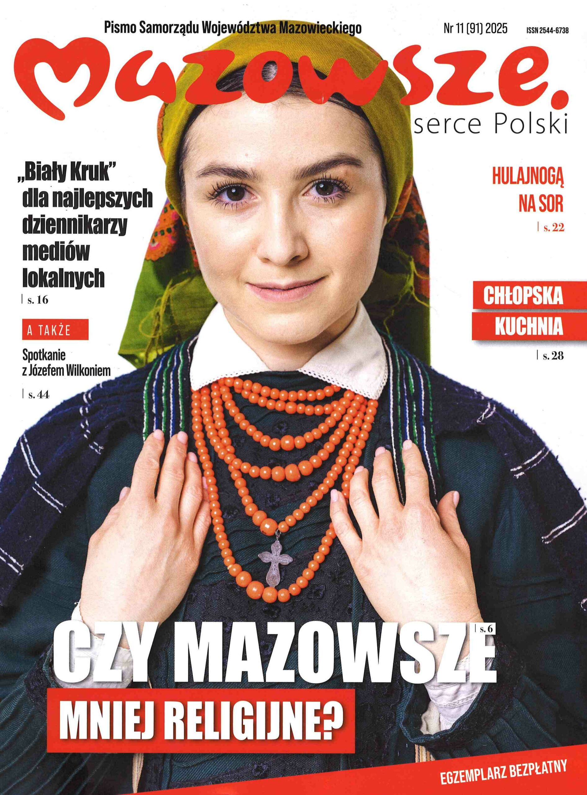 okładka czasopisma Mazowsze. Serce Polski nr 11/2025