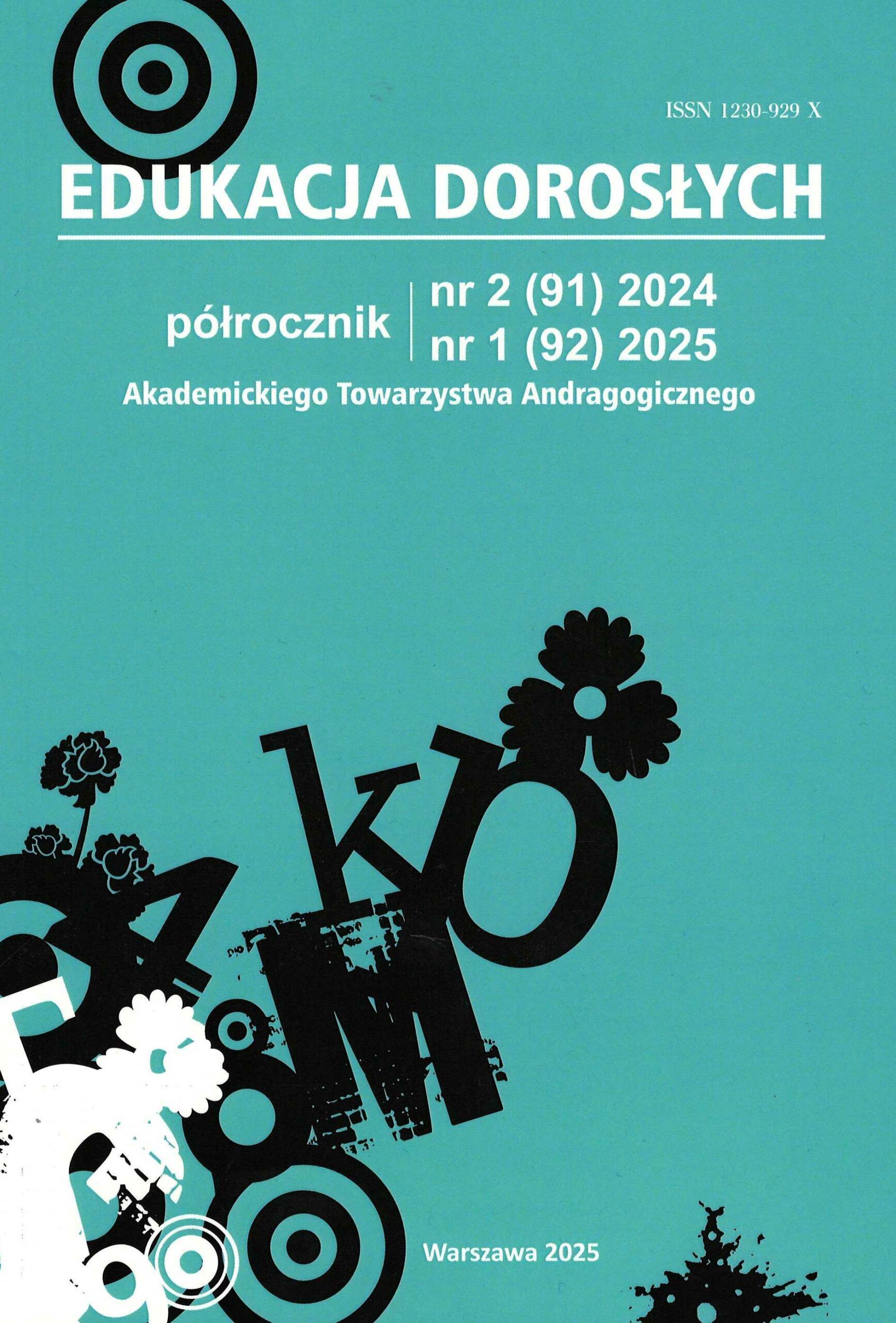 okładka czasopisma Edukacja Dorosłych nr 2/2024-1/2025