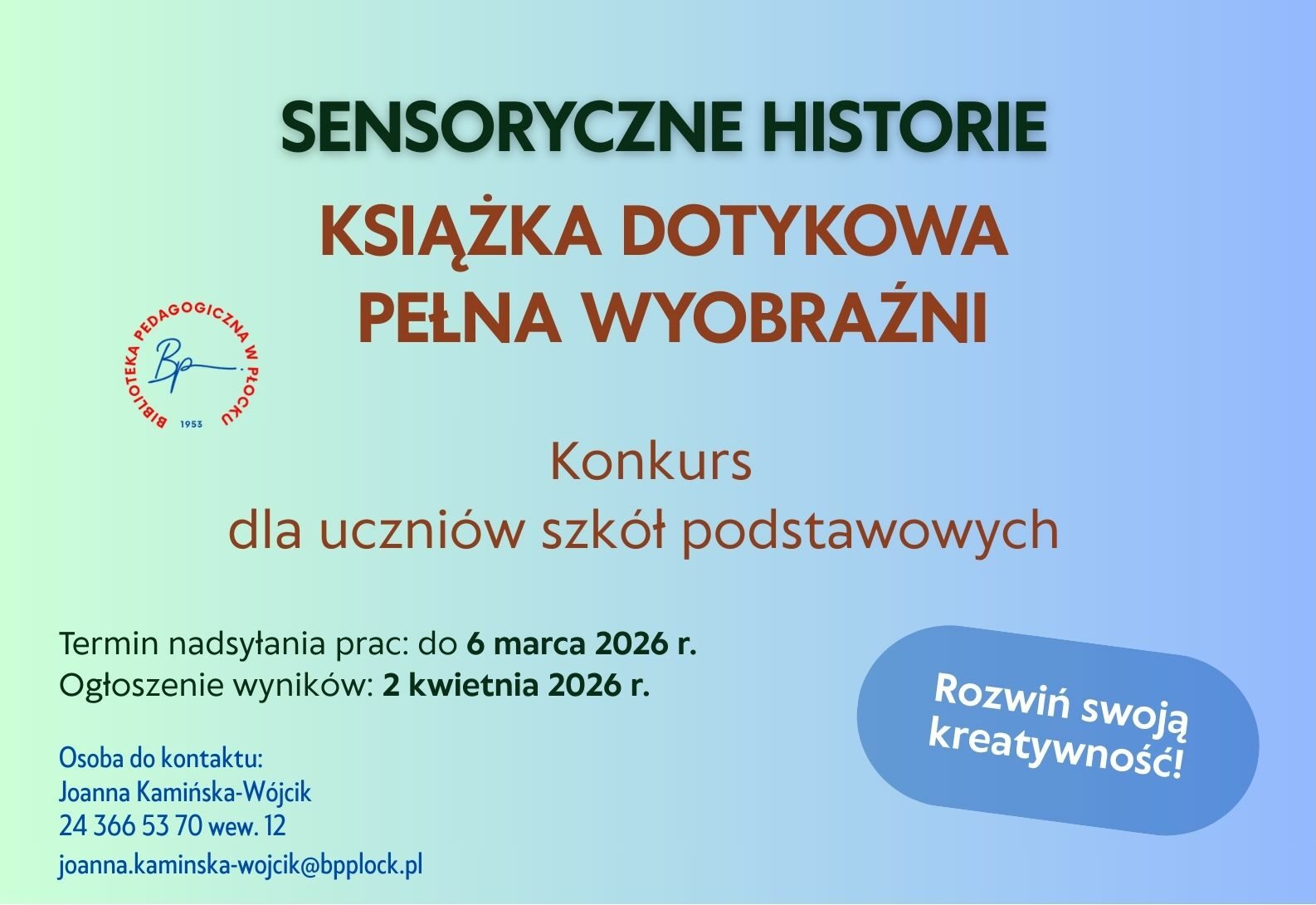 Konkurs - Książka dotykowa