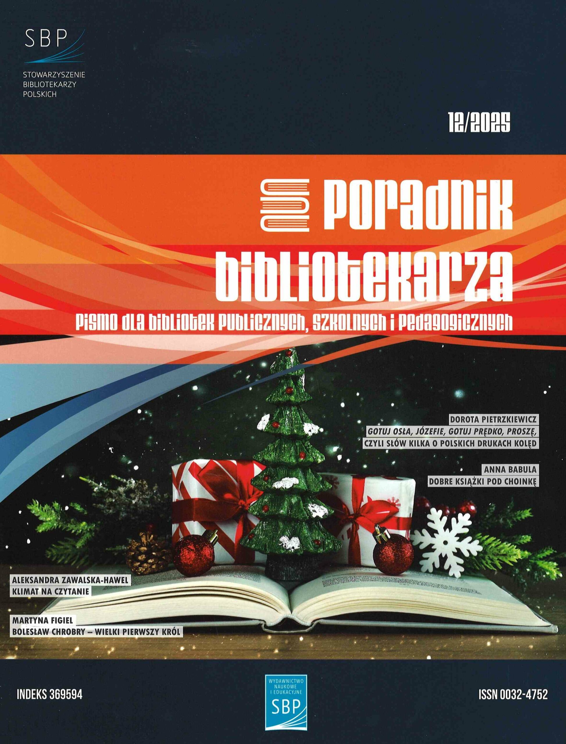okładka czasopisma Poradnik Bibliotekarza nr 12/2025