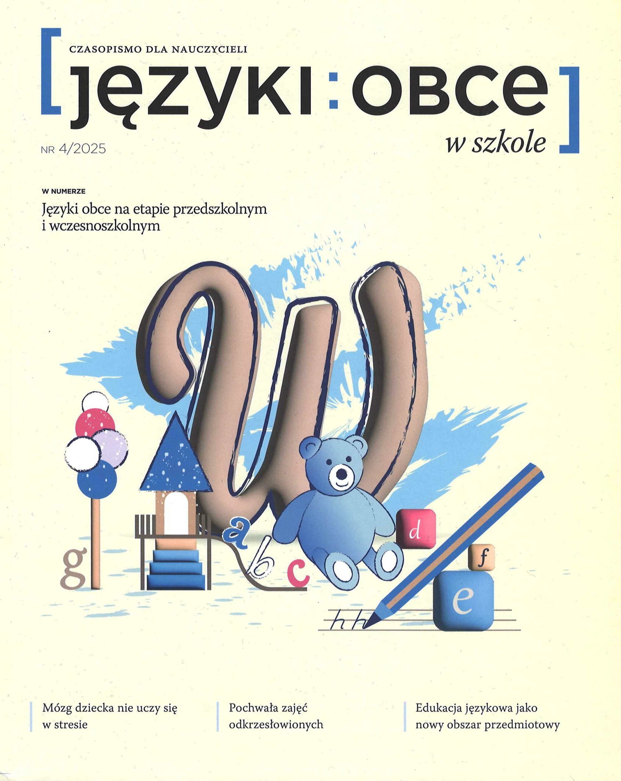 okładka czasopisma Języki Obce w Szkole nr 4/2025