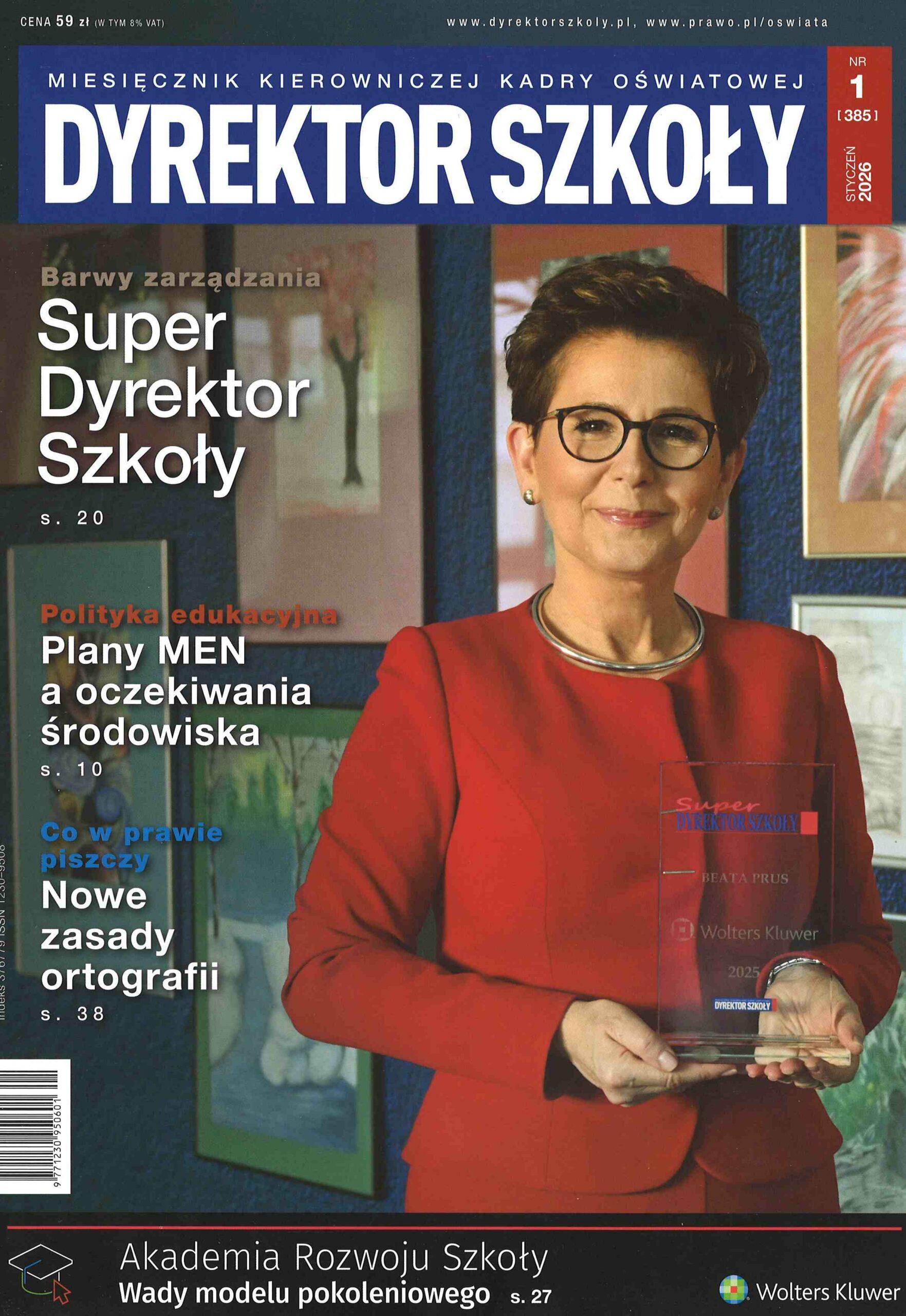 okładka czasopisma Dyrektor Szkoły nr 1 2026