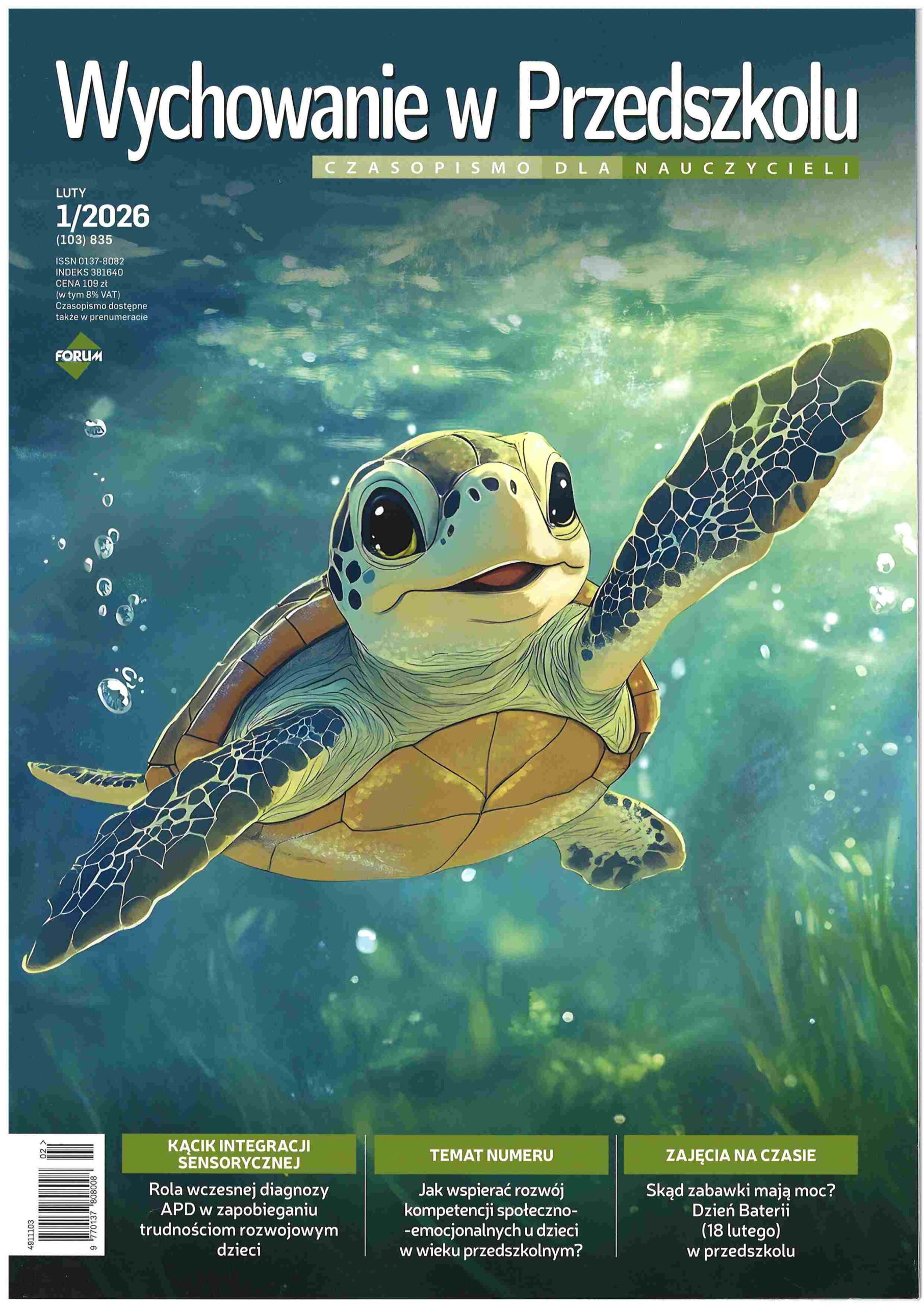okładka czasopisma Wychowanie w Przedszkolu nr 1/2026