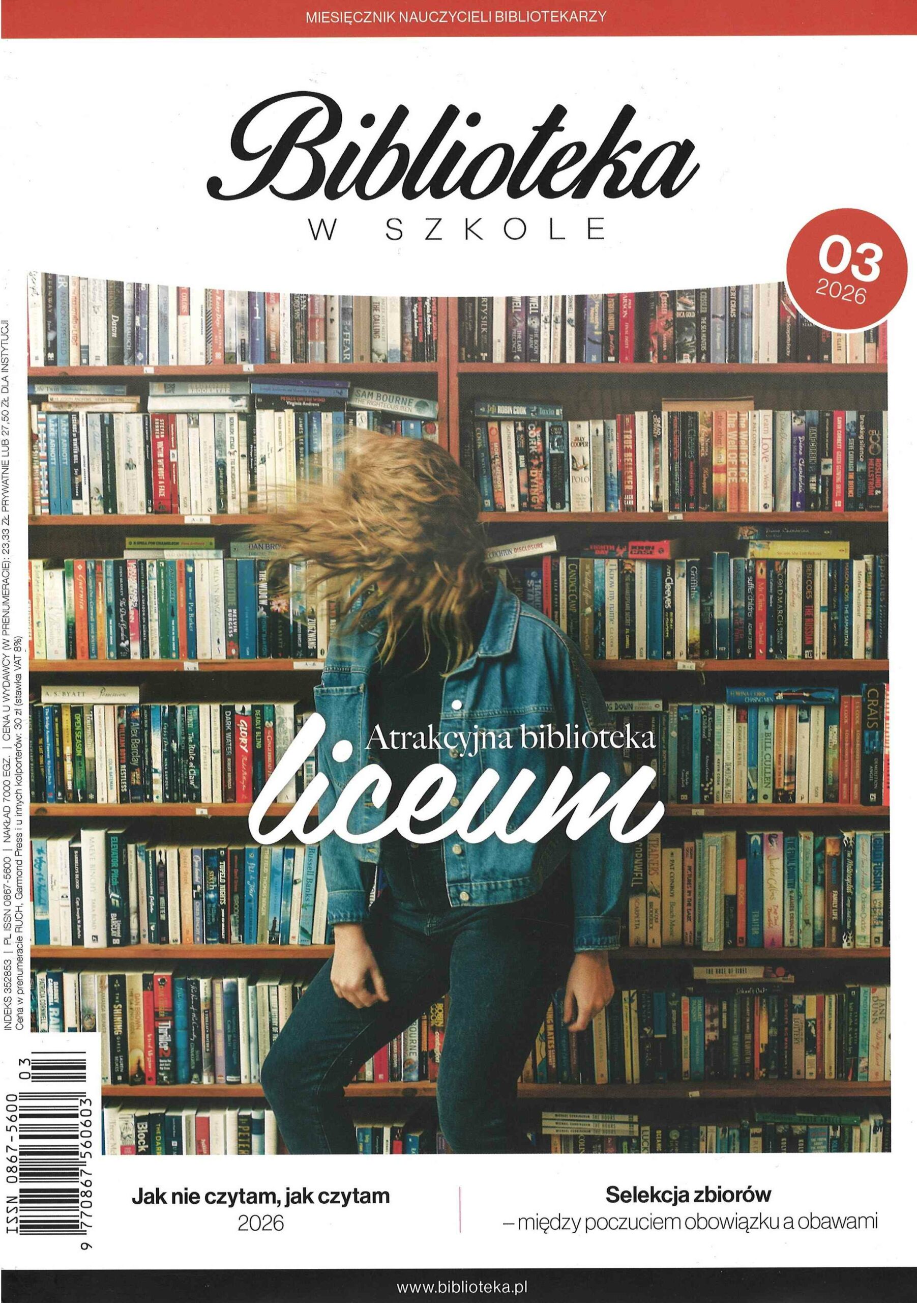 okładka czasopisma Biblioteka w Szkole nr 3/2025