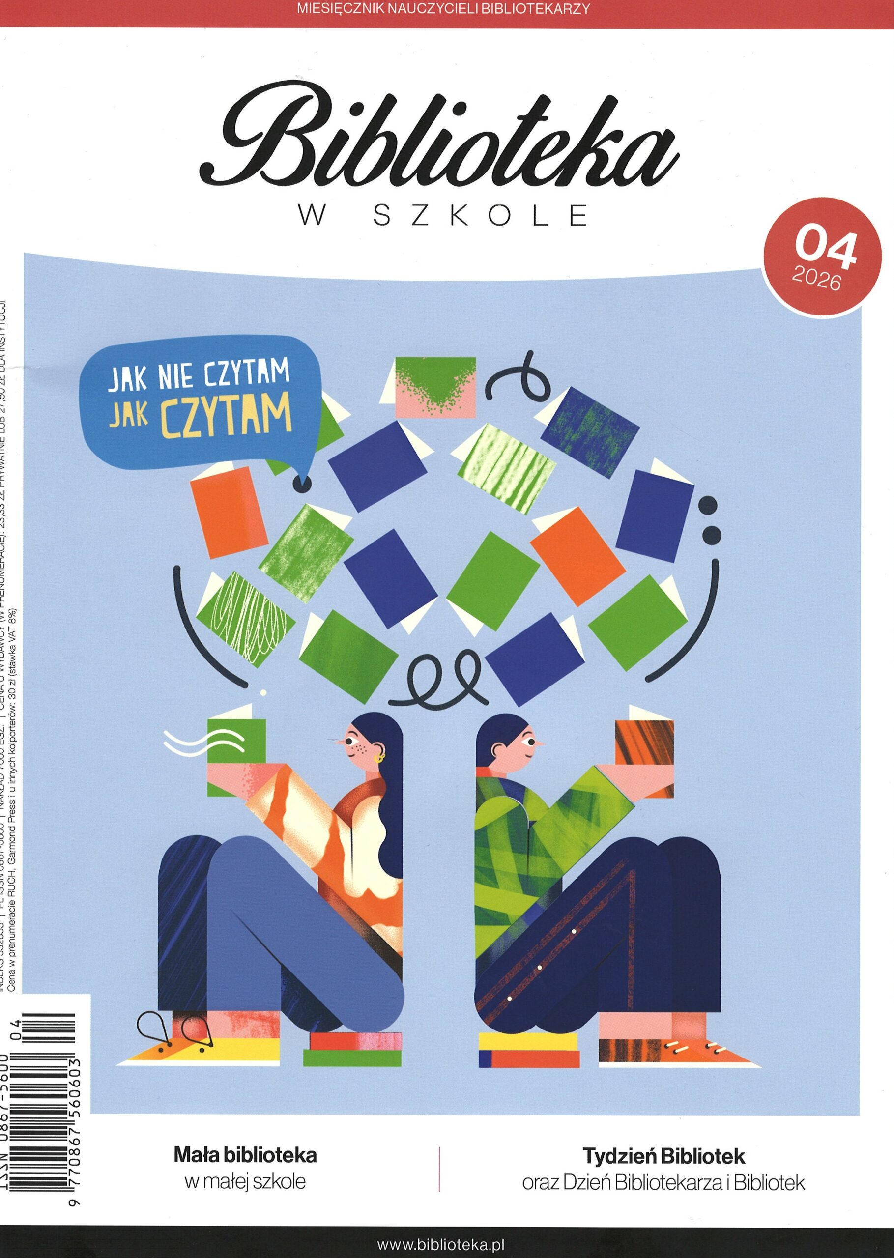 okładka czasopisma Biblioteka w Szkole nr 4/2026