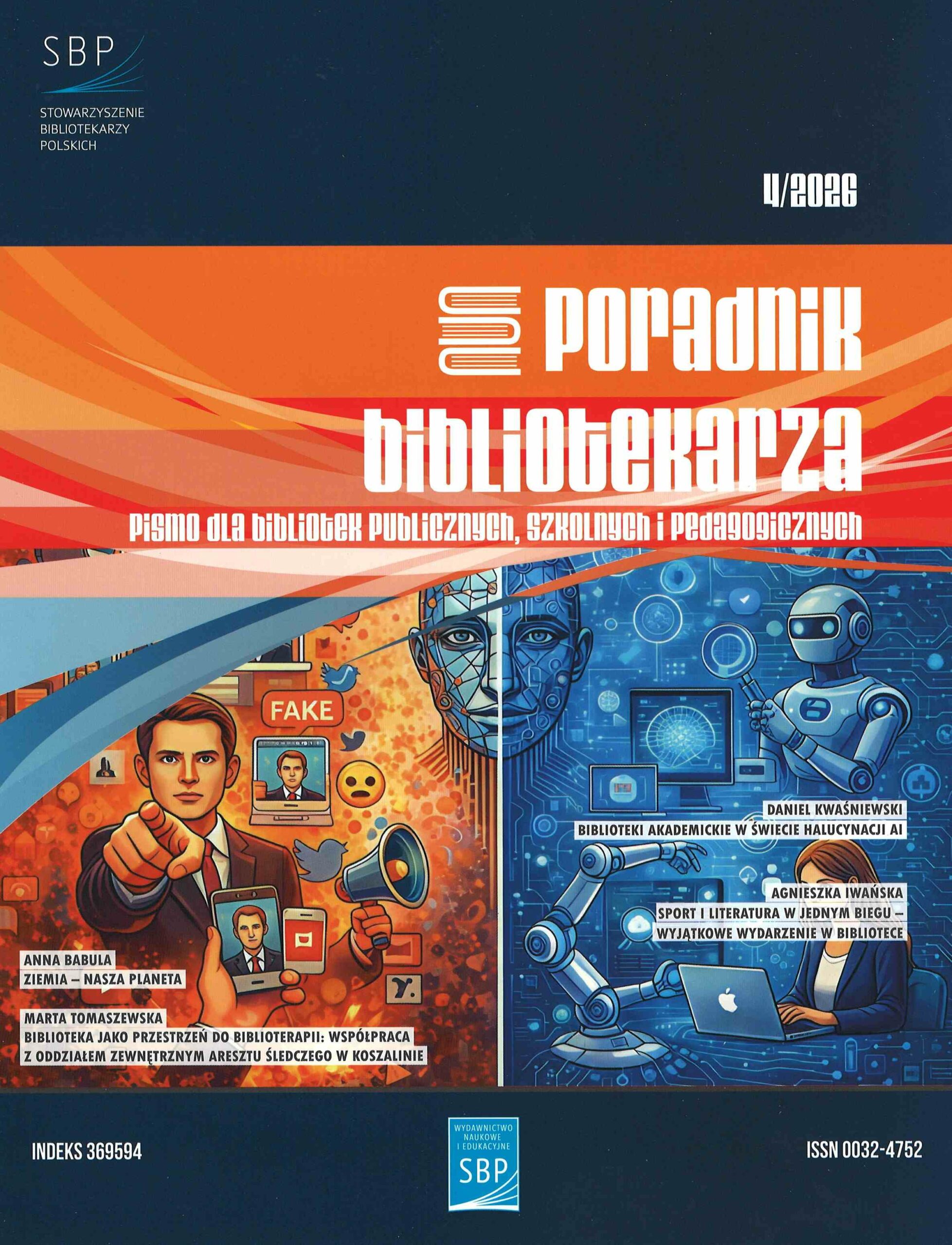 okładka czasopisma Poradnik Bibliotekarza nr 4 2026