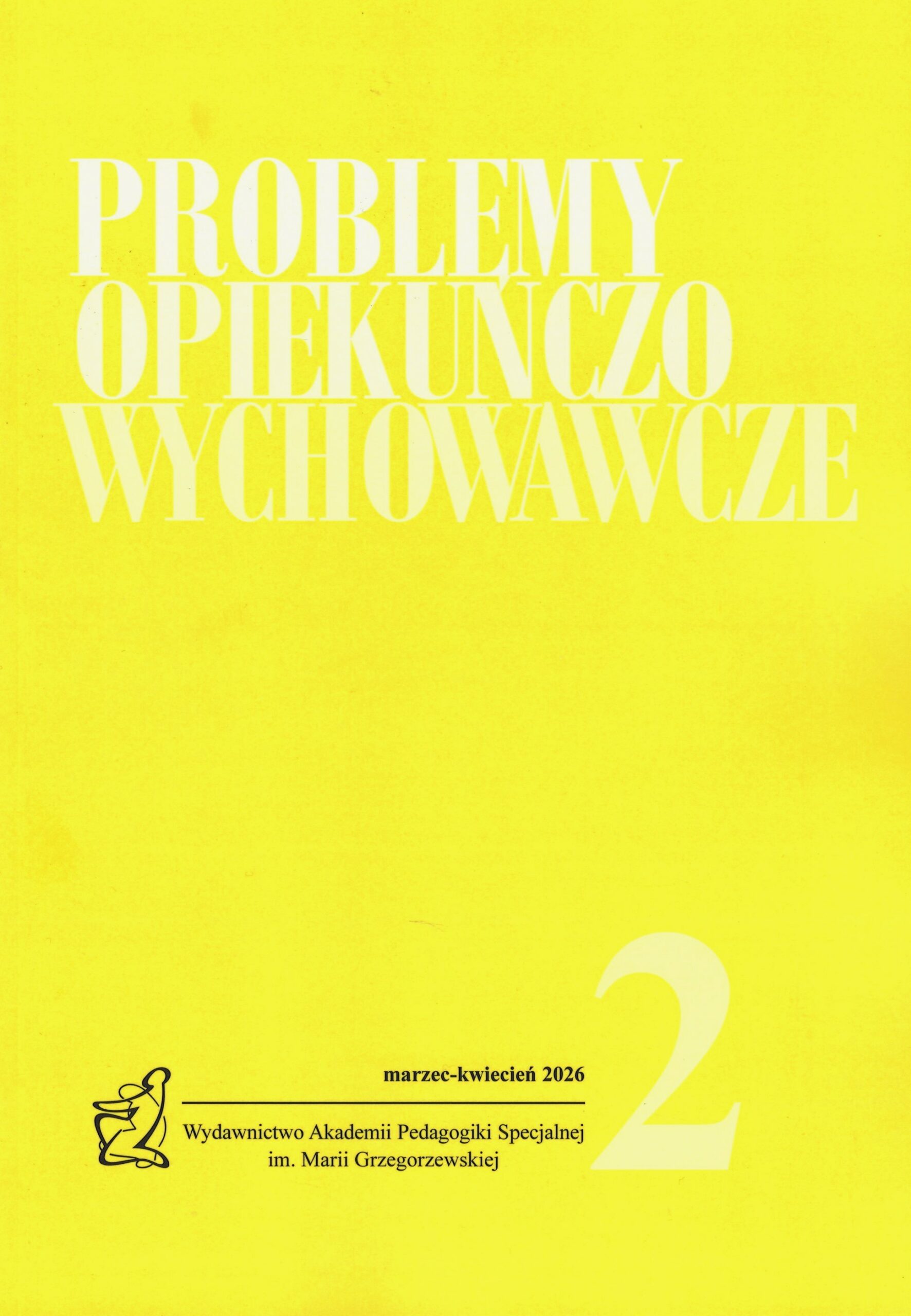okładka czasopisma Problemy Opiekuńczo-Wychowawcze nr 2/2026