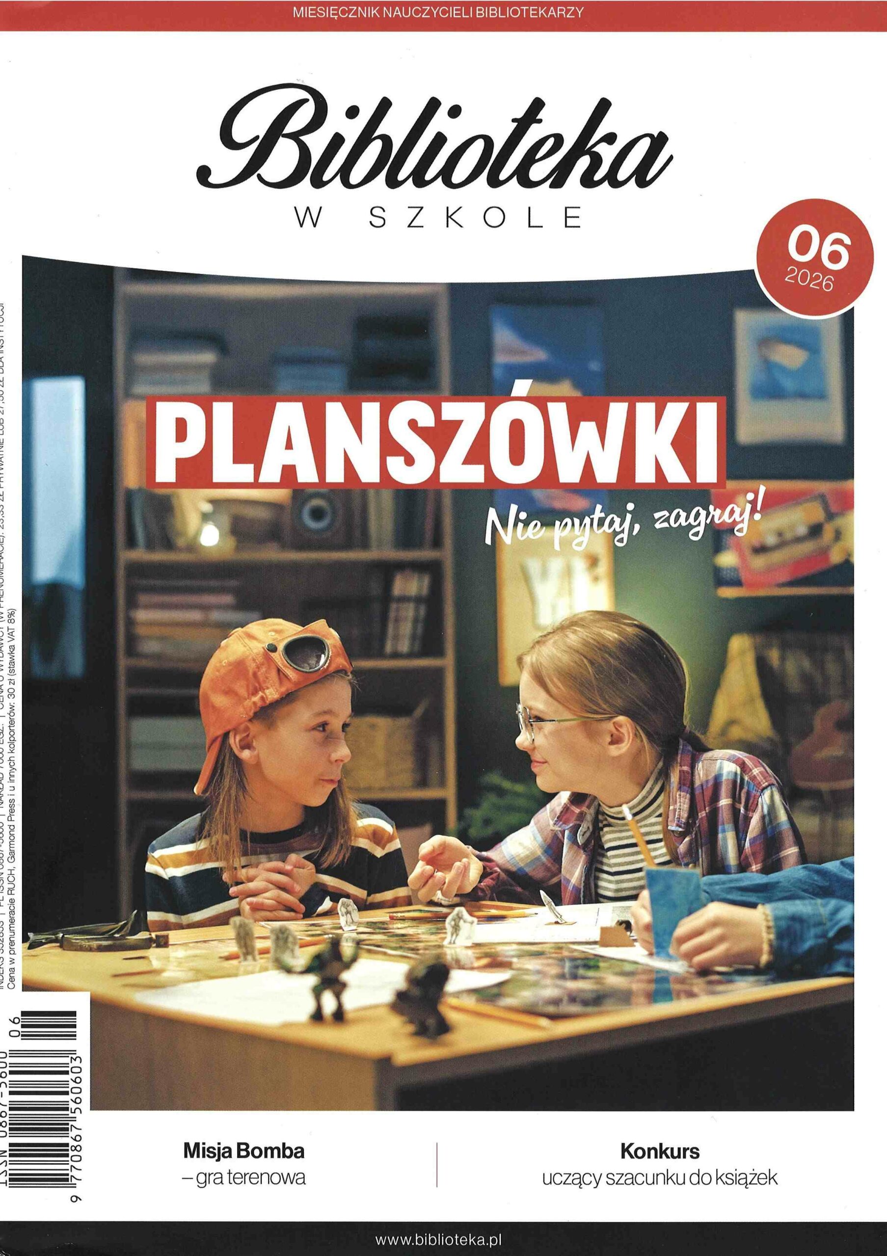 okładka czasopisma Biblioteka w Szkole nr 6/2026