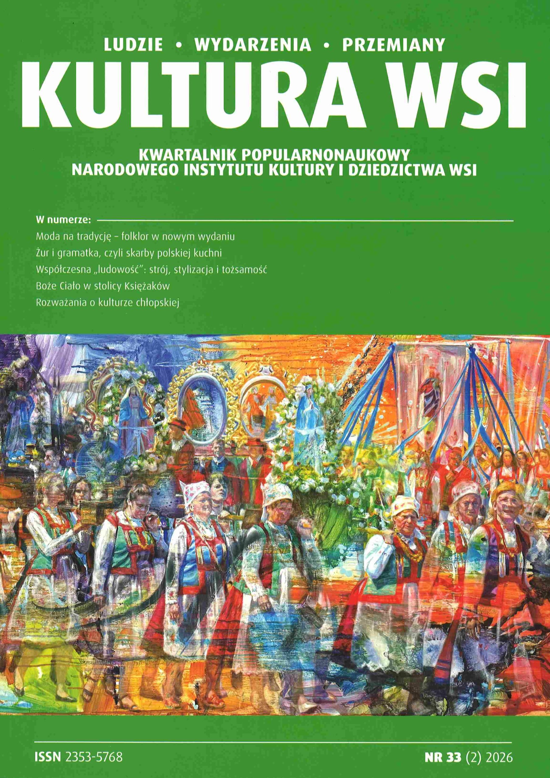 okładka czasopisma Kultura Wsi nr 2/2026