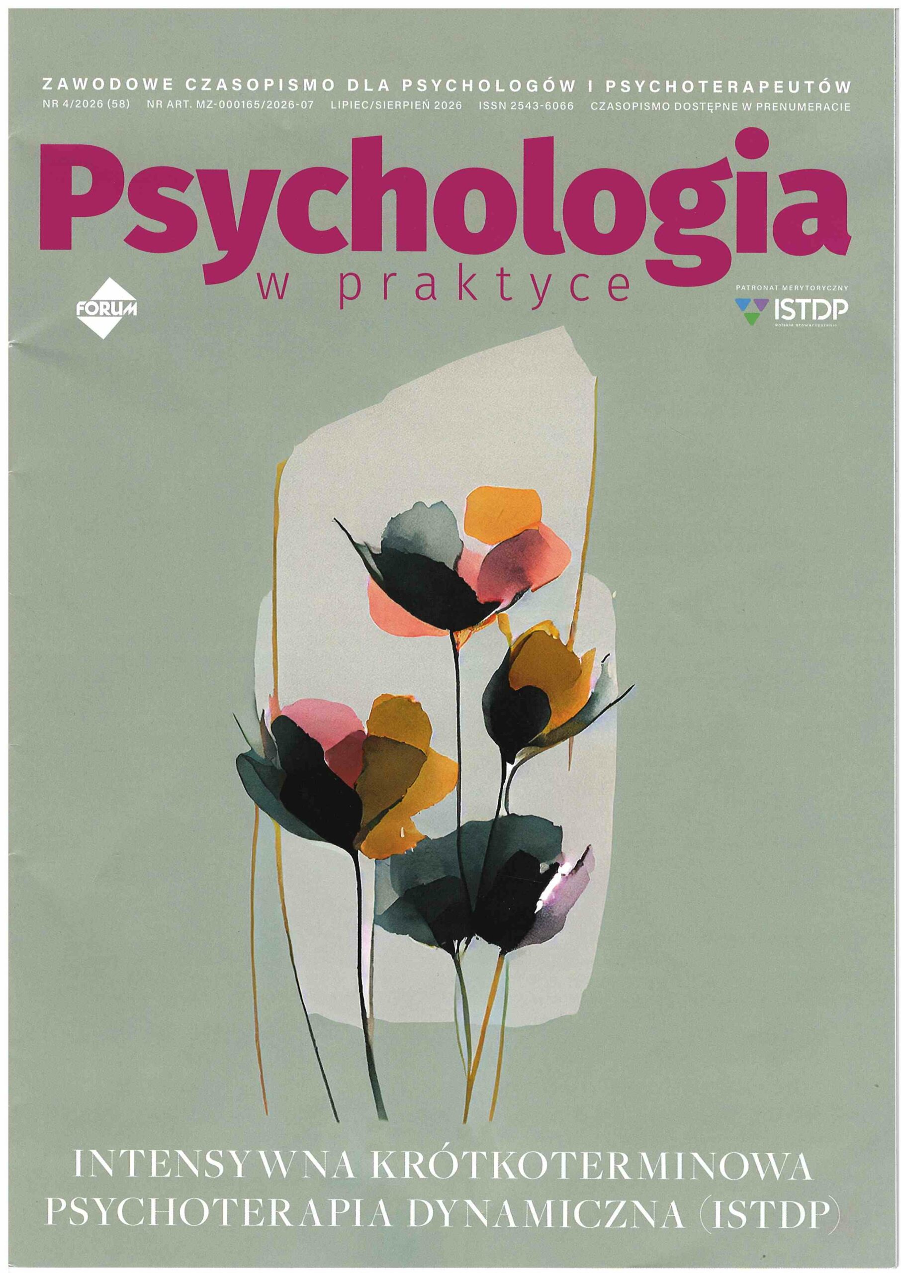okładka czasopisma Psychologia w Praktyce