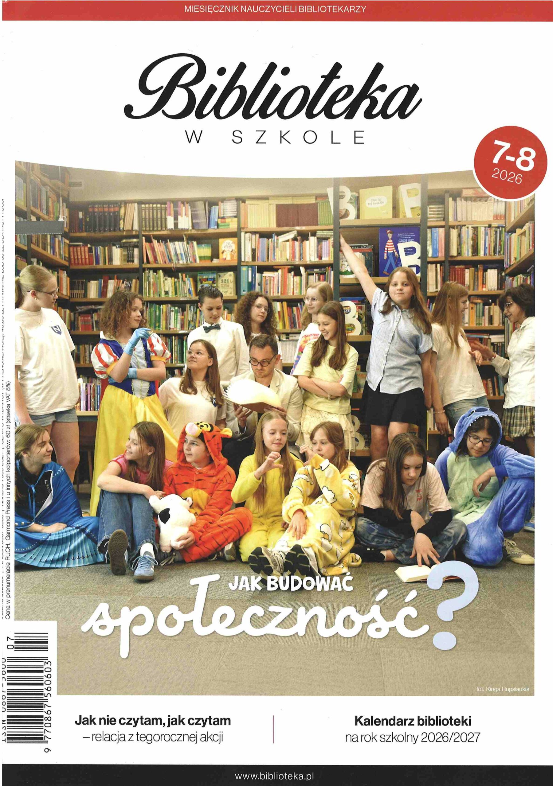 okładka czasopisma Biblioteka w Szkole nr 7/8 2026