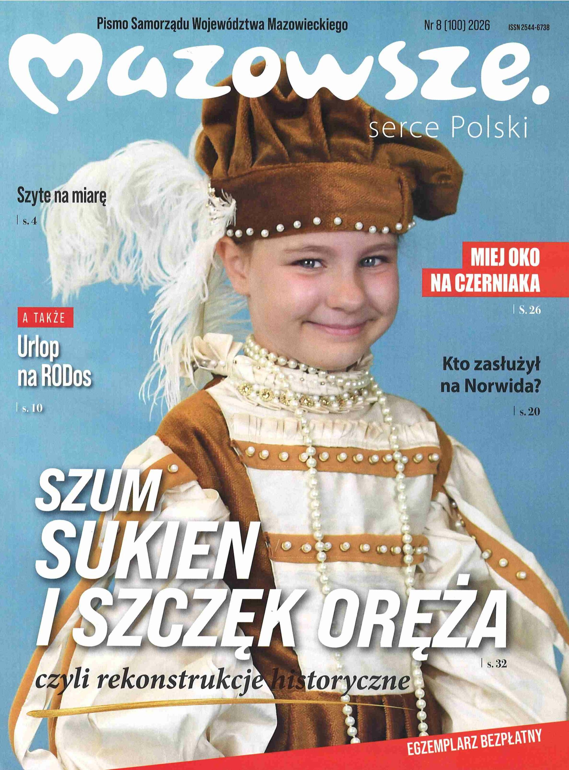 okładka czasopisma Mazowsze. Serce Polski nr 8/2026