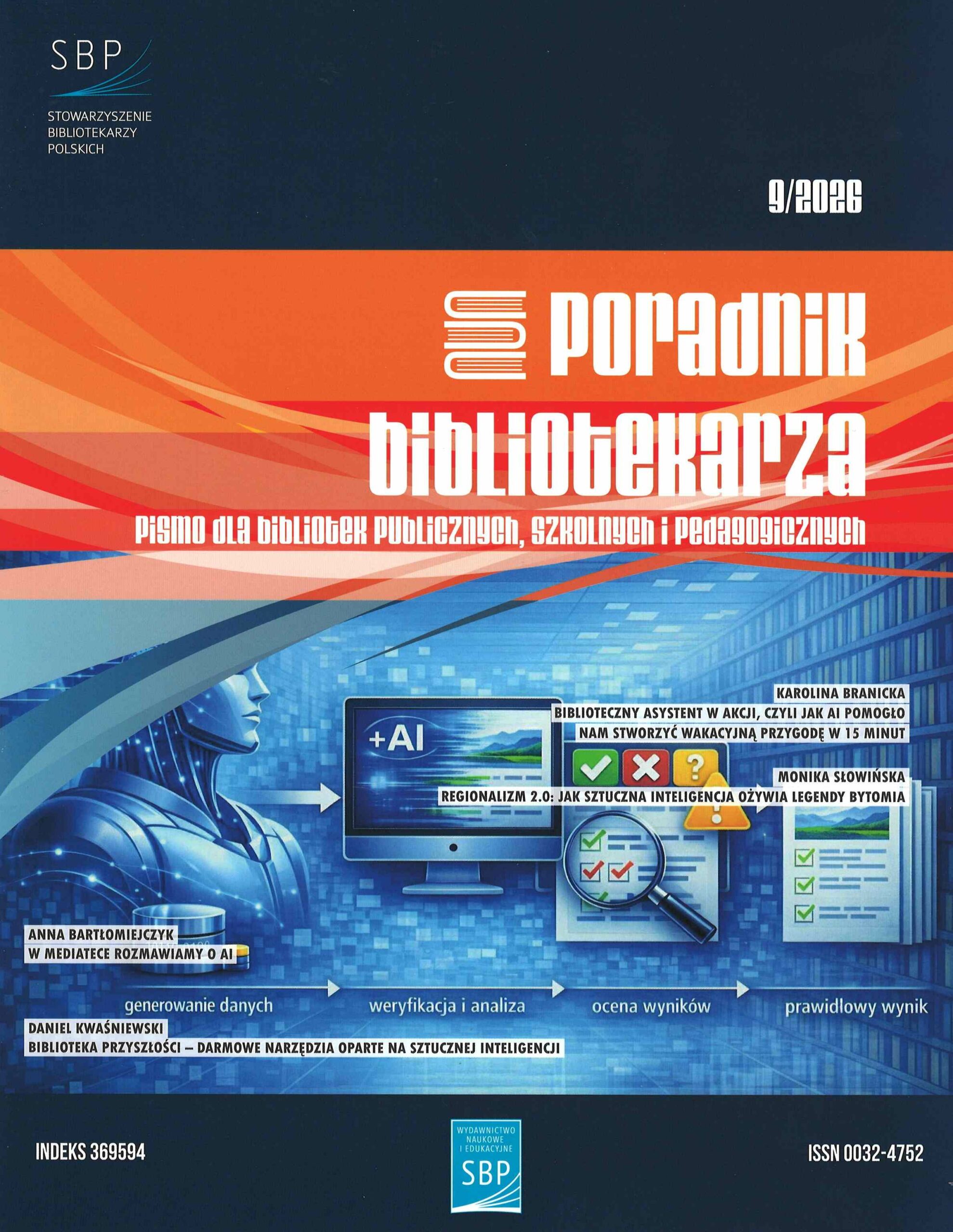 okładka czasopisma Poradnik Bibliotekarza nr 9/2026