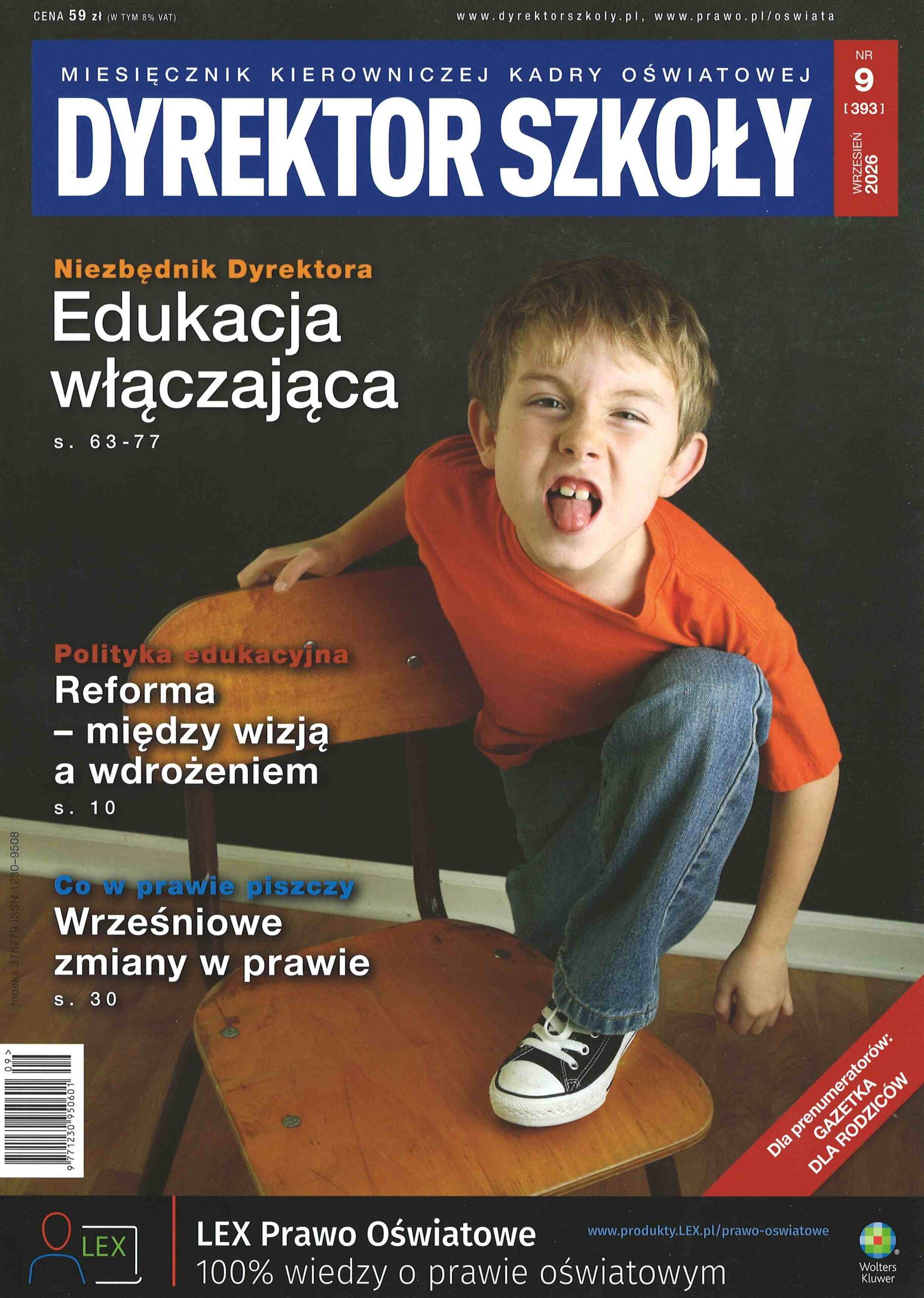 okładka czasopisma Dyrektor Szkoły nr 9/2026