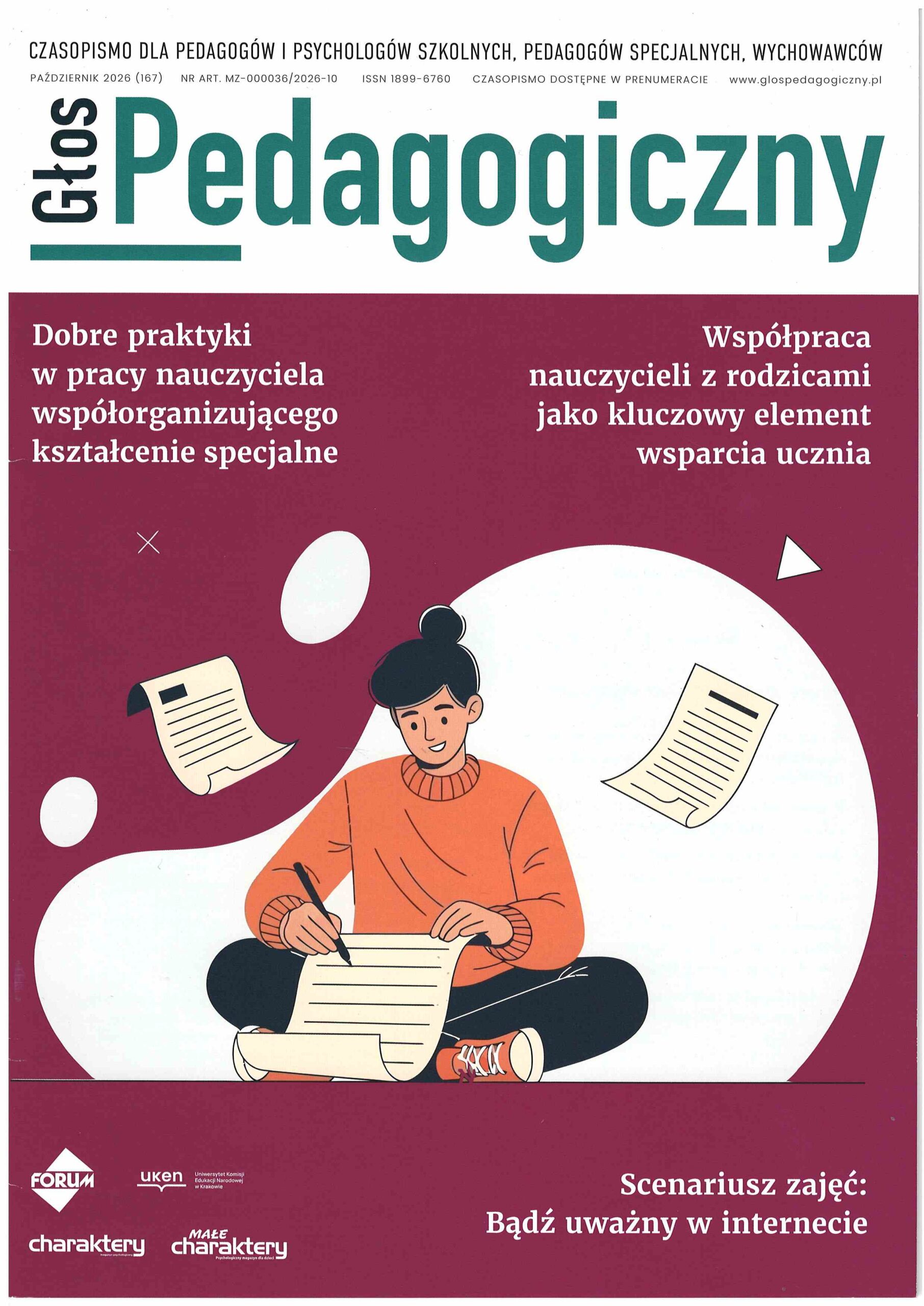 okładka czasopisma Głos Pedagogiczny październik 2026