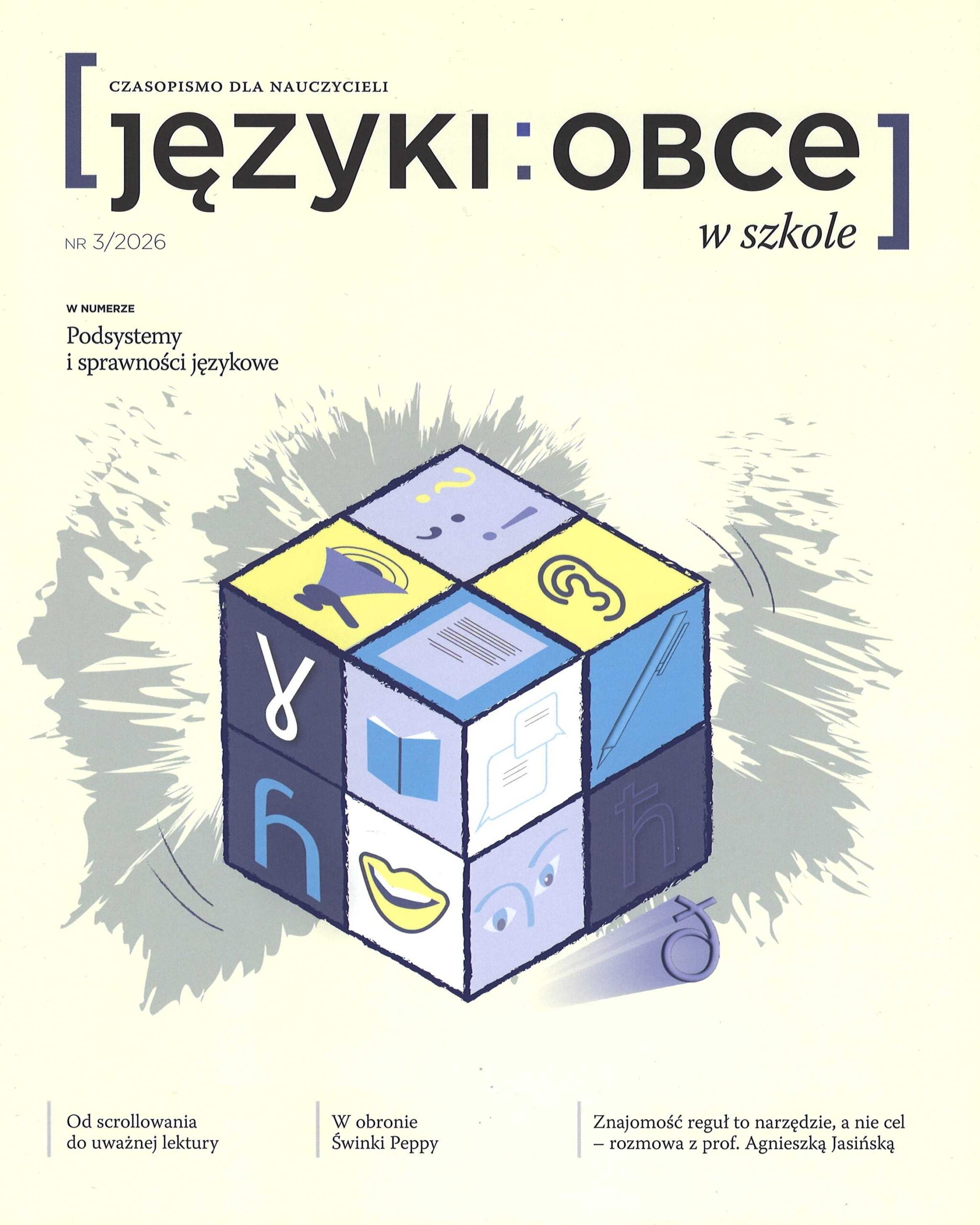okładka czasopisma Języki Obce w Szkole nr 3/2026