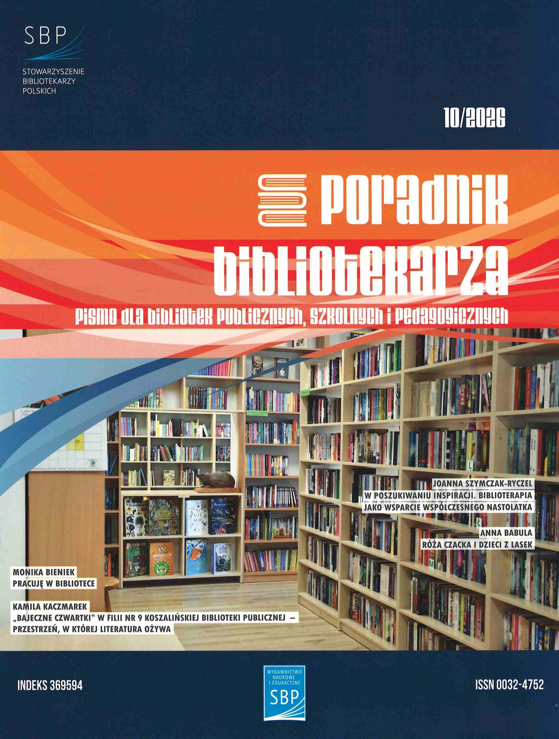 okładka czasopisma Poradnik Bibliotekarza nr 10/2026